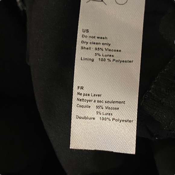 Amuse Society top size S black puffed sleeves gorpore dark academia - Picture 8 of 8